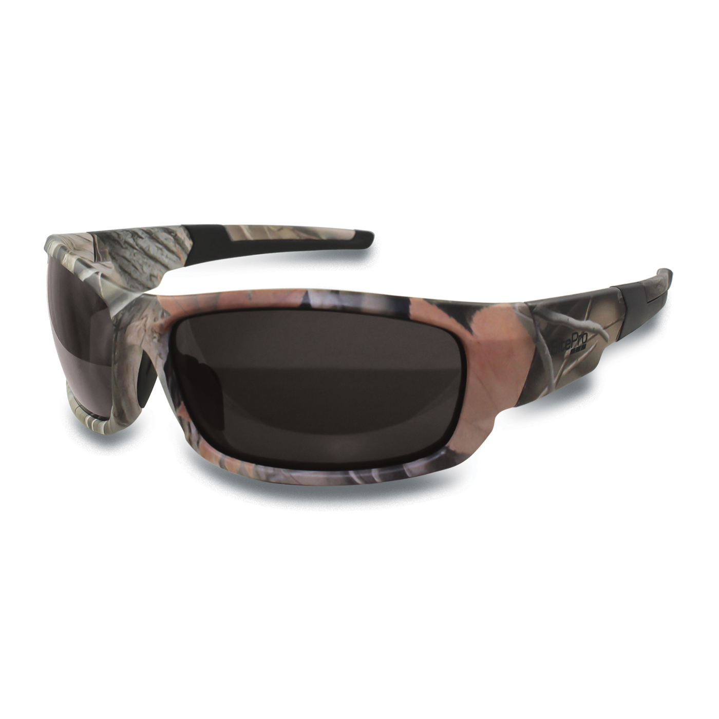 Comfort 3-Point Fit Camouflage Safety Eyewear with Smoke Lens Picture