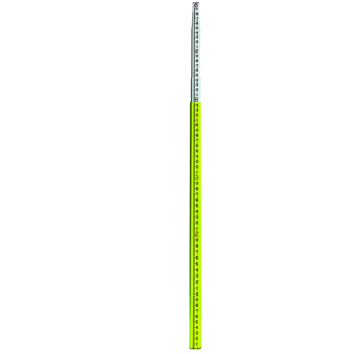 Hi-Viz Surveyor's Fiberglass Grade Rod - 10ths Picture